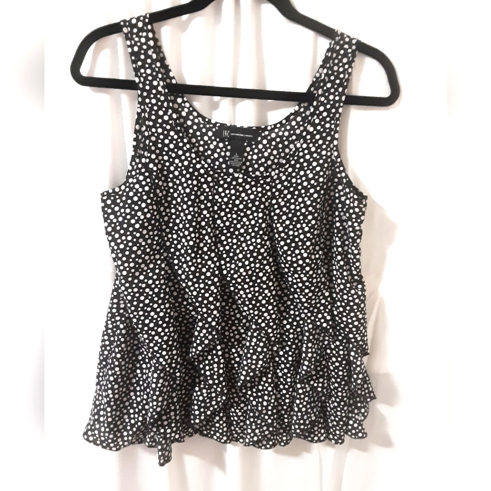 Ruffle front top INC by Macy's